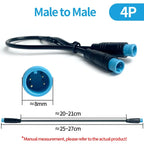 4/10Pcs M8 Waterproof Connectors 2/3/4/5/6 Pin, Male & Female Plug Socket Set, IP67 Wire Cable Connector Kit