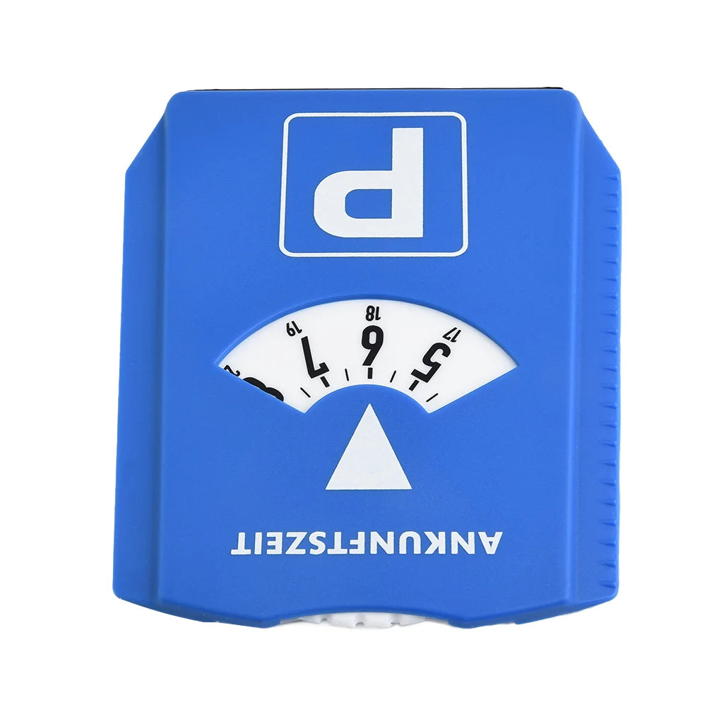 1 Pc Car Parking Disc Timer Clock Arrival Time Display Blue Plastic Portable Parking Time Tools 24 Parking Disc Parking Meters
