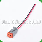 2-Pin Wire Harness female Waterproof Connector Automotive Electrical Harness pigtail