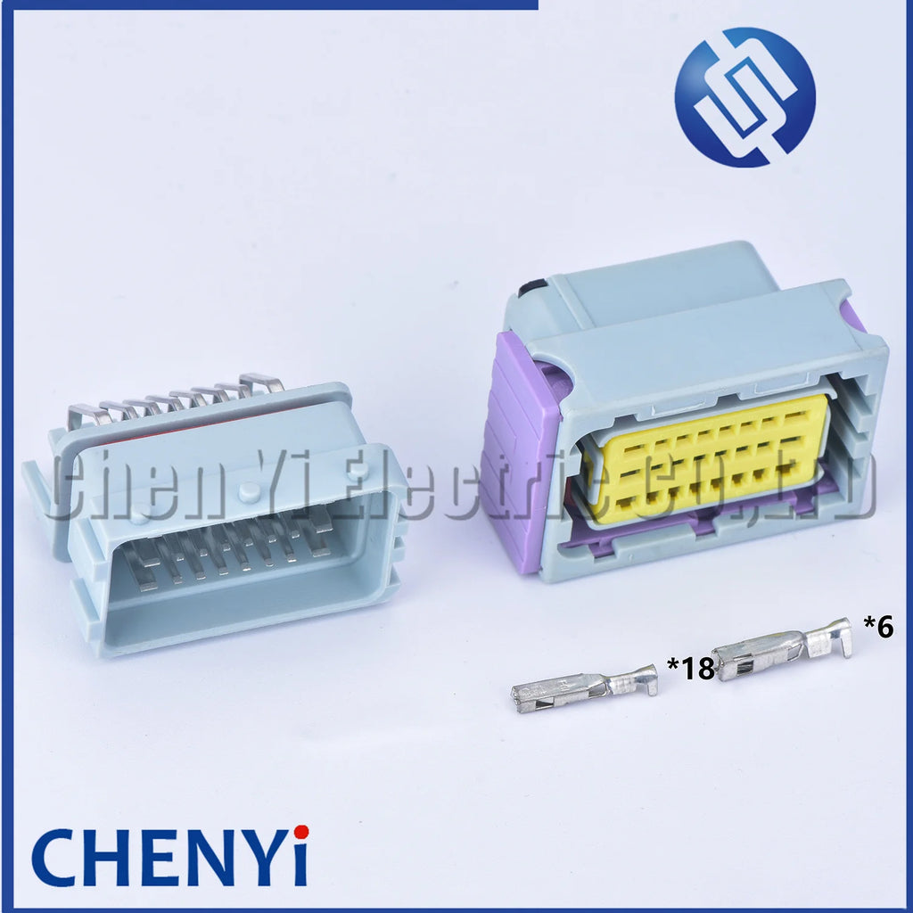 24Pin/48Pin ECU shell Aluminum PCB Box with auto connector plug car on-board controller panel circuit board connectors with Pin