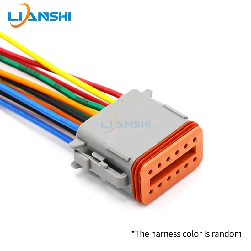 New energy connector DT04-12P automotive waterproof connector DT06-12S docking terminal harness plug