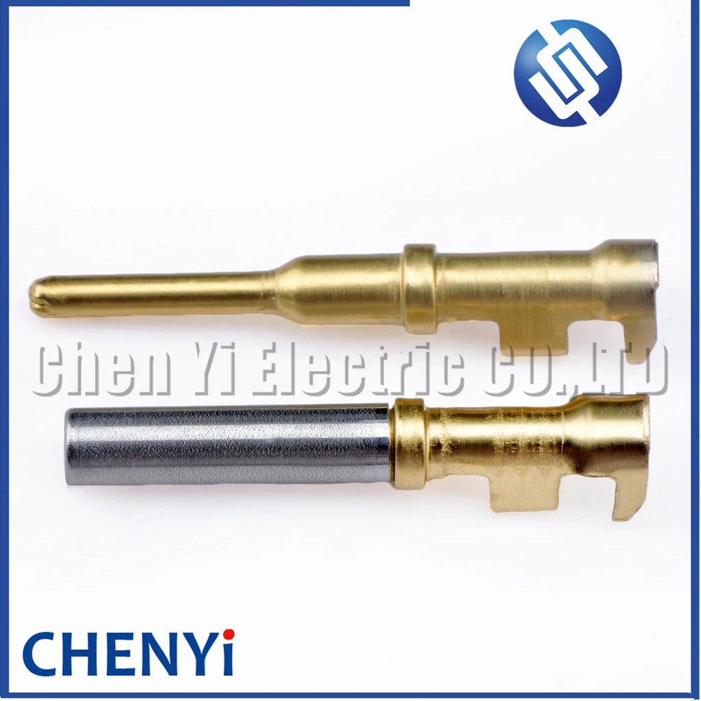 20 pcs Pin Contact 1060-16-0144 1062-16-0988 brass Gold plating 18-14 AWG  Wire Size Crimp Terminal For Deutsch DT 1.5mm Series