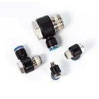 10/50/200PCS Pneumatic Straight Connector BSPT Thread, External Hex Air Hose Fitting 1/8 1/4 3/8 1/2 Inch for Air Compressor