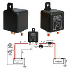 4 Pin Over 200A 12V Dual Battery Isolator Relay Start On Or Off Remote Control Battery Disconnect Isolator Switch