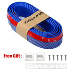 Car Front Bumper Protection Tool Carbon Fiber Strong Adhesive Rubber Universal Front Edge Anti-scratch Protector Amagi