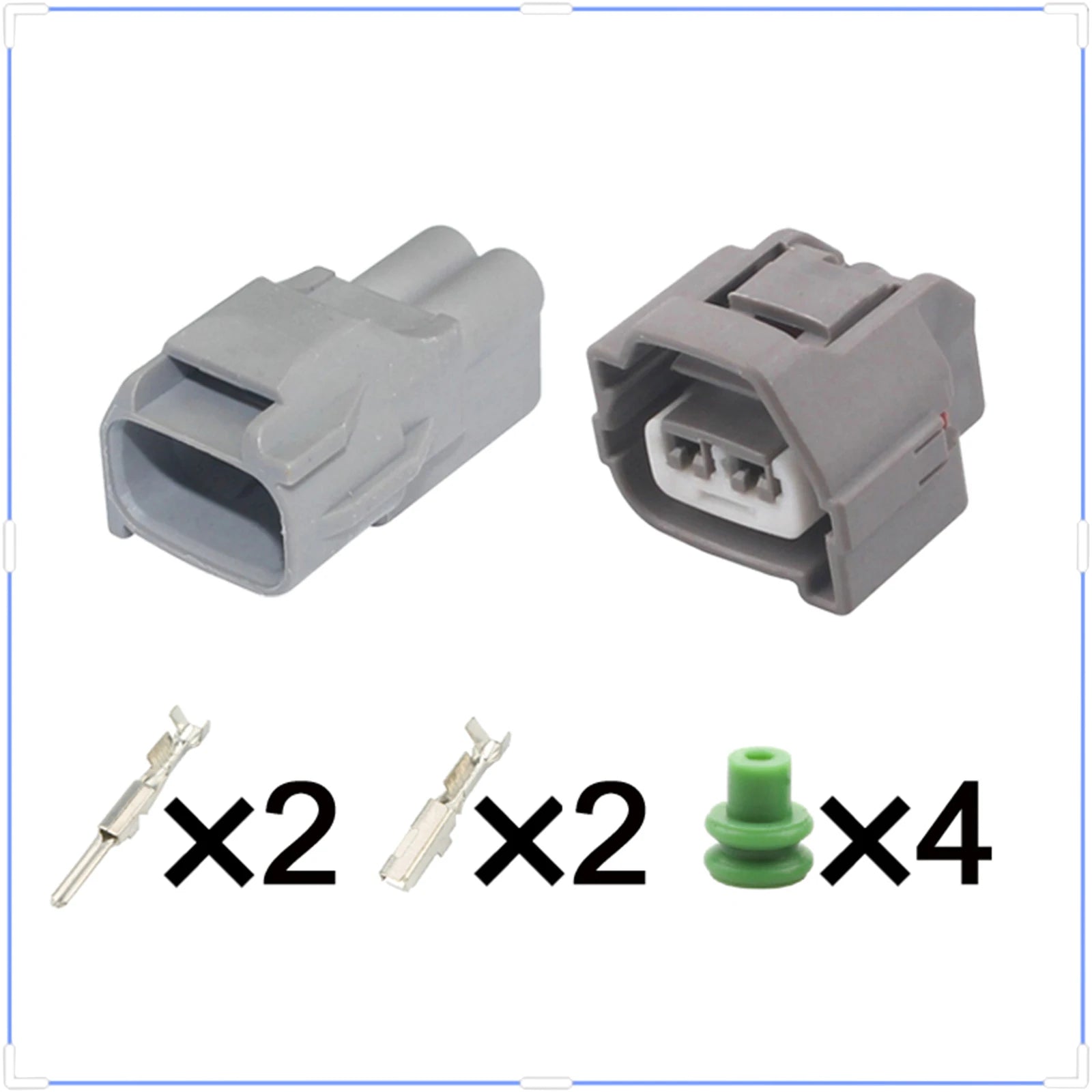 2 Pin Connectors Waterproof 4.8mm Male Female Connector Automotive Wiring Harness Terminals Cable Socket 90980-10901 90980-10899