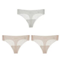 Transparent Thong Panties Women Ultra-thin Sense Sexy Female Seamless Low-waist Solid Color G-string Quick Drying Underwear amag