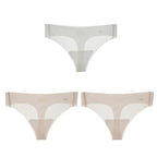 Transparent Thong Panties Women Ultra-thin Sense Sexy Female Seamless Low-waist Solid Color G-string Quick Drying Underwear amag