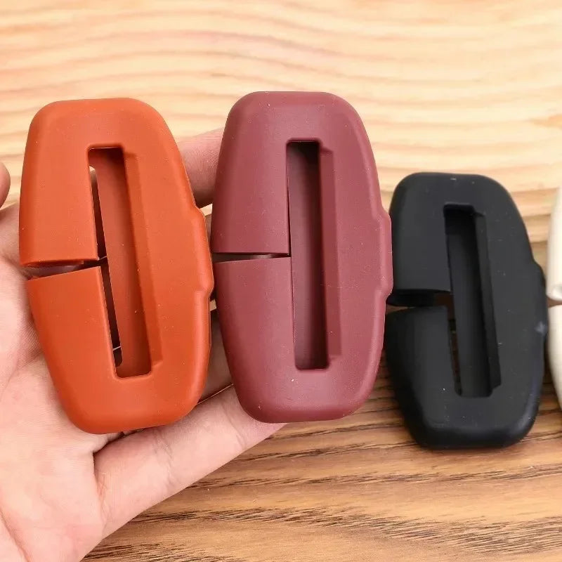 4types Silicone Anti-Collision Case Seat Belt Buckle Protector Soft Silicone Protection Anti Scratch Seat Belt Buckle Accessory