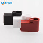 100pcs 4.8 Double wire elbow silicone sheath 187 elbow terminal sheath high temperature resistant 4.8 elbow flag spring sheath