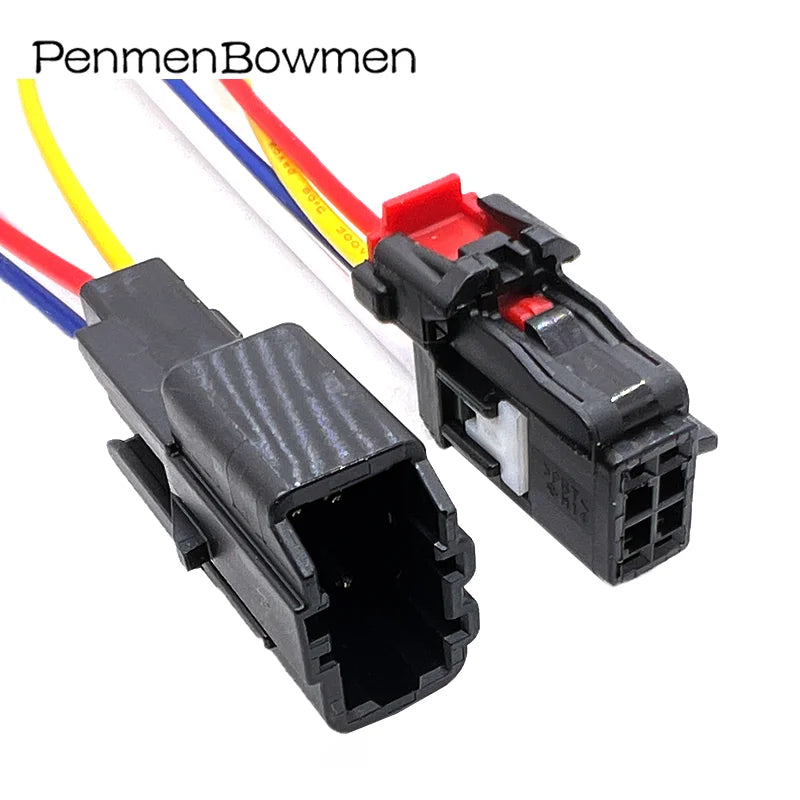 1 Set 4 Pin 0.6mm Auto Ventilation Seat Motor Electrical Cable Connectors Plug Wire Harness 6098-7779 6098-8435