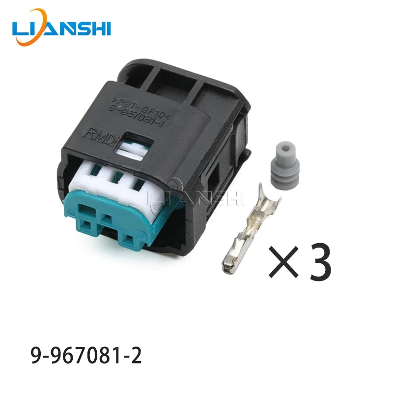 9-967081-2 Automotive air conditioning pressure switch 3pin sensor plug Headlight wiring harness plug-in 2-967642-1 1-967642-1
