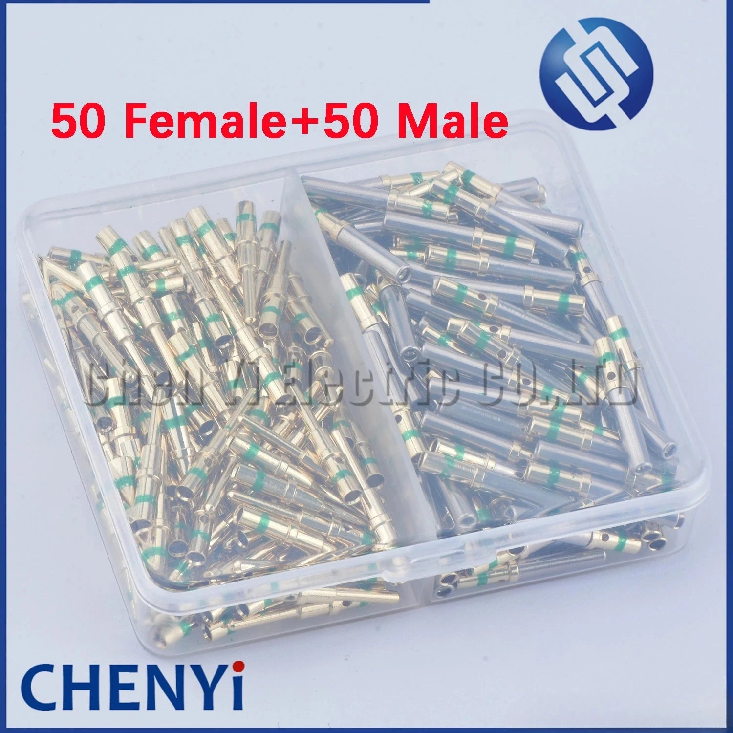 50/100 Pcs Female male Pin 0460-215-1631 0462-209-1631 Gold Plated Stainless Steel Crimp Solid Terminals For Deutsch DT Series