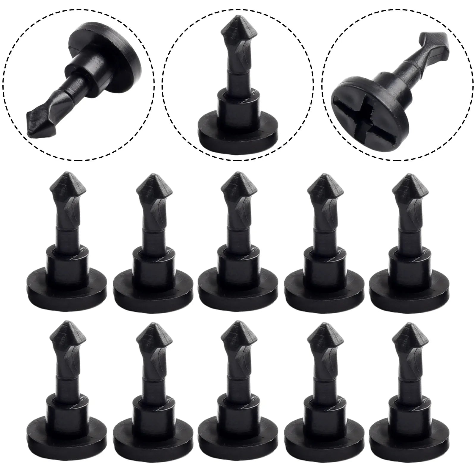 10Pcs Engine Compartment Cover Plate Screw Clips For Porsche For Cayenne 03-10 Engine Compartment Cover Screw Clip