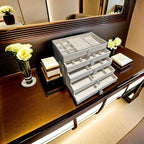 Layer Drawer Style Velvet Jewelry Box Earring Bracelet Storage Rack Multi Layer Display Case for Jewelry Accessories Amagi