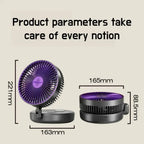 Foldable Desktop Fan Mini Wall-Mounted Car With Warm Night Light Rechargeable 4 Gears Adjustable Portable Air Circulation Amagi