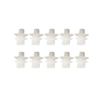 10pcs Car Interior Bumper Mud Guard Trim Clips For Smart For Fortwo 450 451 For Cabrio Coupe Rear Mudguard Fastener Kit Clips