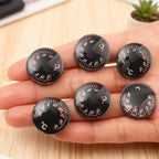 1-20pcs Car High Accuracy Thermometer Car Practical Mini Circular Thermometer Air Vent Ornament Charm 20mm Scale Measurement