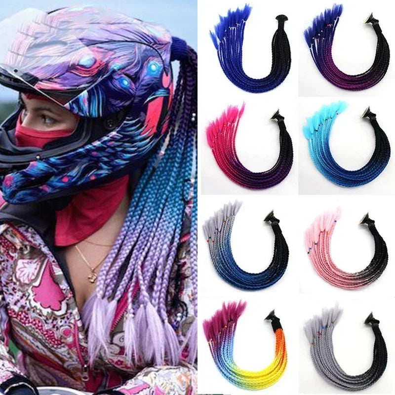 24Inch Stylish and Secure Motorcycle Helmet Ponytail Attachment Easily Add Length and Volume to Your Hair While Riding Amagi