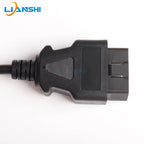 Automobile 16-pin truck OBD2 detection and diagnosis interface connection wire obd male head conversion plug open wire