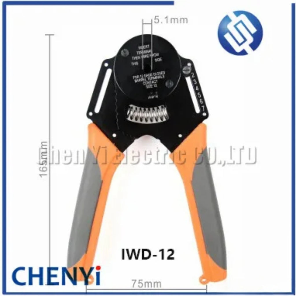 1pcs Crimper Harley Cater piller Hand Tool for Deutsch connector DT DTM DTP Pins w2 Pliers 18/16/14 AWG IWD-12 16 20