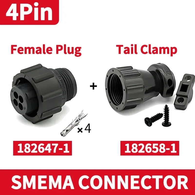 4/9/14 Pin AMP/TE Type CPC Connector, 182919-1 206153-1 182647-1, Circular Plug with Pins for SMEMA & Auto Sensor