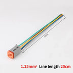 DT06-6S DT04-6P Deutsch waterproof connector car day running lights modified wiring harness plug LED spotlight harness