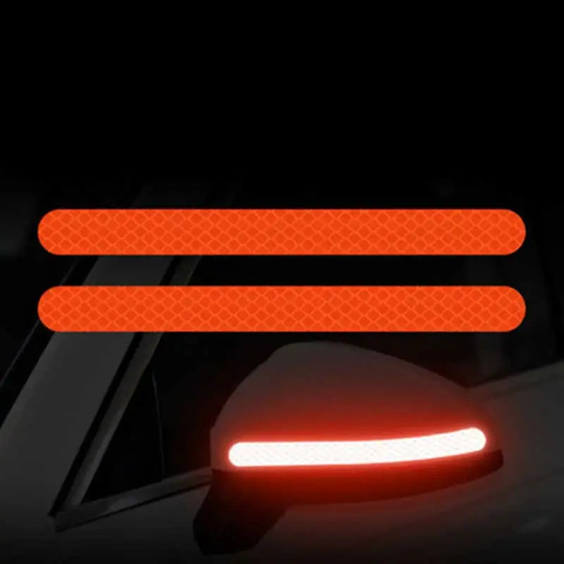 Car Rearview Mirror Reflector Stickers Universal Warning Anti-collision Reflective Strips Auto Exterior Accessories Reflex Tape