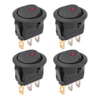 Automotive Rocker Switch 12V 3 Pin Cat Eye LED Light ON OFF Toggle Dash Replacement for Car Motorcycle Marine Boat RV Parts New