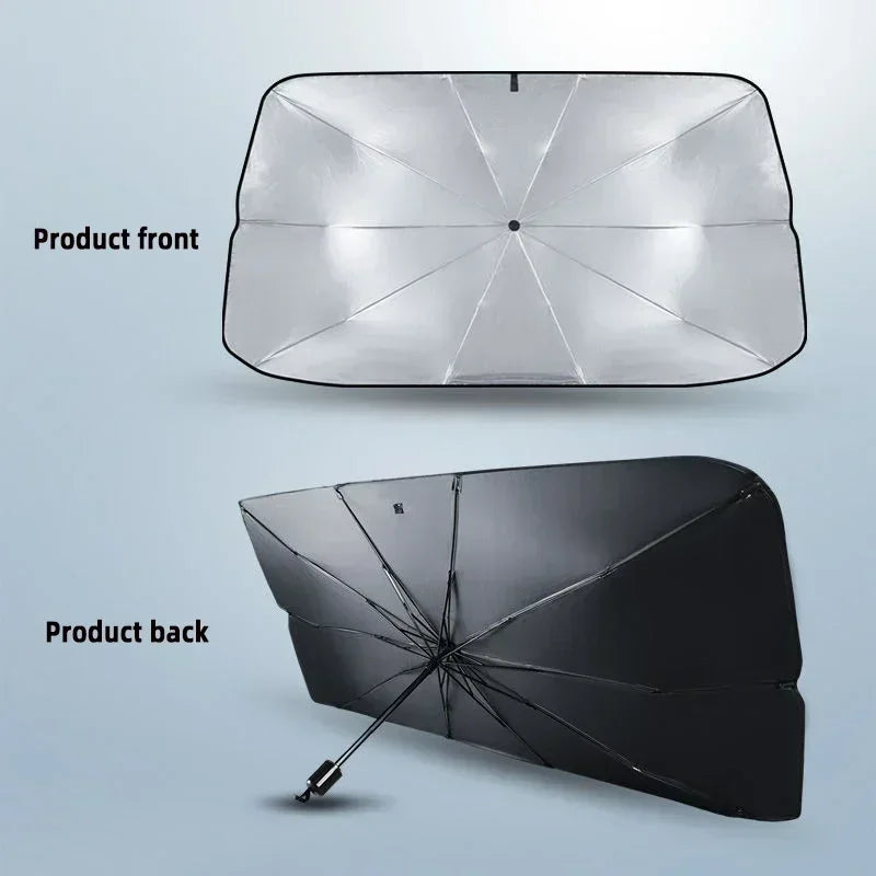 Foldable Car Windshield Sun Shield UV Protection Heat Blocking Sunshade For Front Window Heat Blocking Vehicle Umbrella Amagi