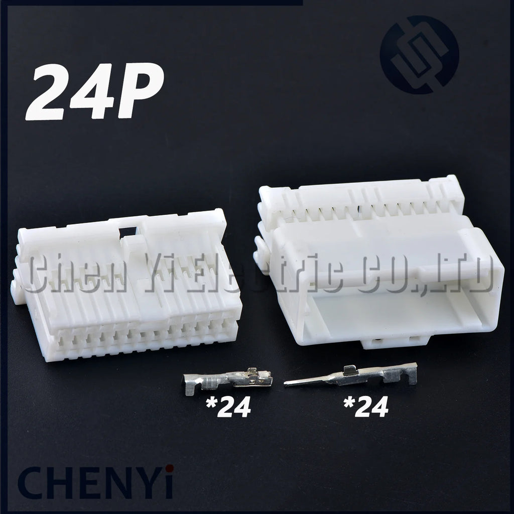 24 Pin Car Parts Auto Electric Cable Plastic Housing plug Connector Socket 1123364-1 MG653033 1123387-1 For Nissan