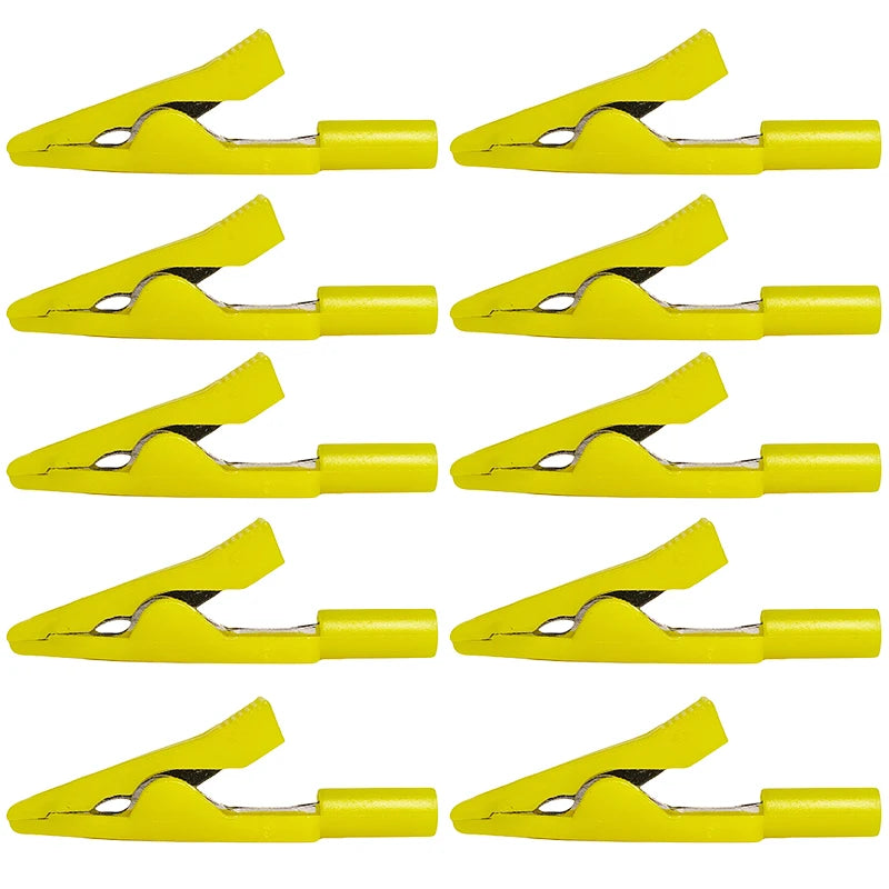 4/10/40PCS Mini Insulated Alligator Clips, Solderable Pure Copper Jaws,Fully Insulated Tips for Safe Electronics Testing and DIY