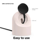 For Apple Watch Series 11 10 9 8 7 6 5 SE Ultra 3 2 1 Charger Dock Station Silicone Bracket Iwatch Cable Holder Charger Stand Am