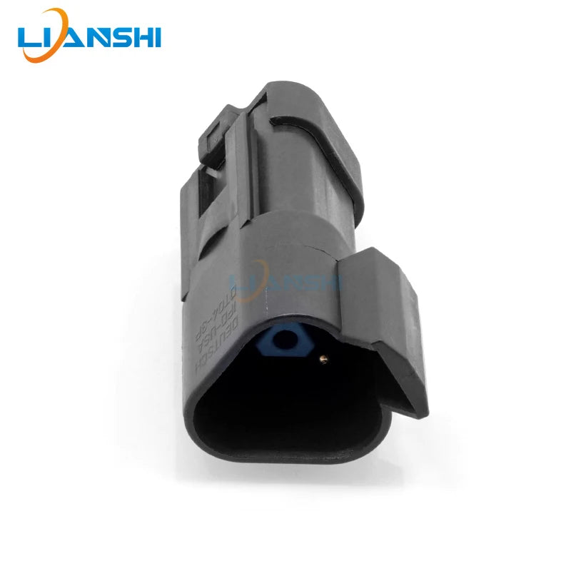 Automotive connector DT04-3P-EP10 with 120-ohm resistance, Dechi waterproof connector, 3-hole black plug