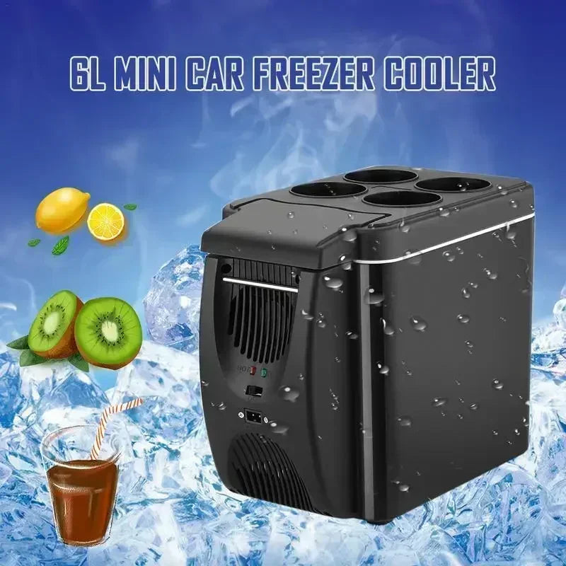 12V 6L Car Freezer Mini Freezer Portable Auto Refrigerator Outdoor Refrigerator Auto Refrigerator Car Heater Cooler Amagi