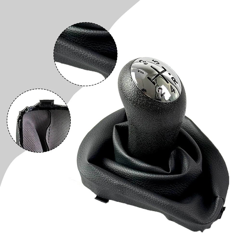 1PC  5 Speed  Gear Shift Lever Knob  With Rod Dust Cover For Renault  R Logan II 13-22 New Car  Interior Accessorie