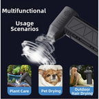 1PC New Fan Strong Portable Power Handheld DustStorm Source Turbo Jetfan LED Brushless Fan Vacuum Dust Cleaner Blower