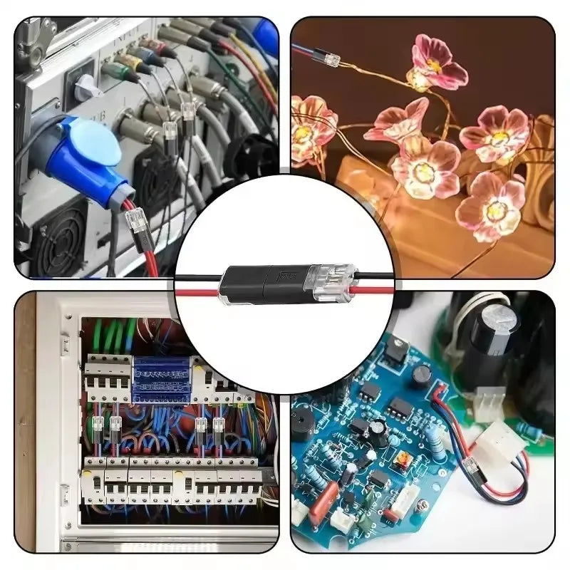 2 Pin Way Plug Wire Cable Snap Connectors Waterproof Electric Wire Double-Wire Plug-In Connector Locking Buckles Cable Clamps