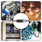 2 Pin Way Plug Wire Cable Snap Connectors Waterproof Electric Wire Double-Wire Plug-In Connector Locking Buckles Cable Clamps