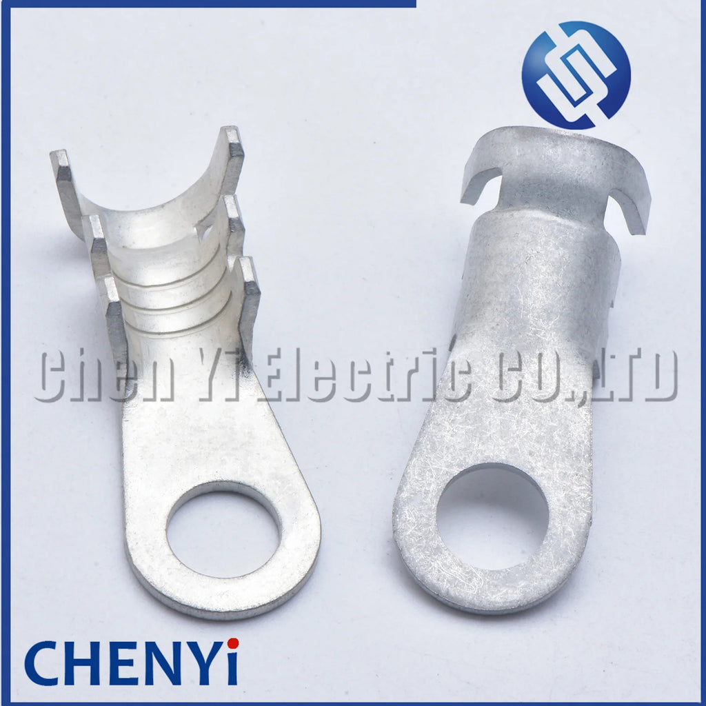 20 Pcs Auto Splices Ring Round Terminal Crimping Loose Thickened type Pins Tab Brass tin-plating Ground terminal 12146365