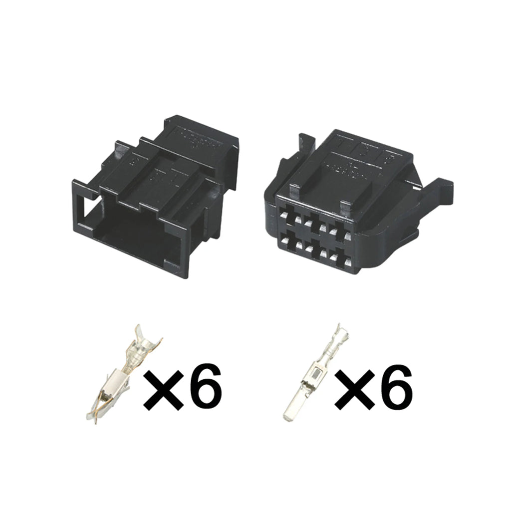 6Pin Connector Unsealed 2.8mm Male Female Connector Automotive Housing Wiring Harness Cable Plug for VW 1-929627-1 1-929621-1