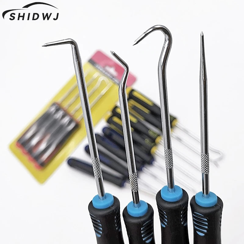 4Pcs/set Sealing Repair Props Car Auto Vehicle Oil Seal Screwdrivers Set O-Ring Seal Gasket Puller Remover Pick Hooks Tools