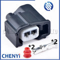 2 Pin Automotive waterproof connector Knock sensor fuel injector plug 6189-0611 90980-11875 For Toyota Camry Prado Corolla Mazda