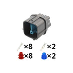 10-PIN AC Assembly Auto Waterproof 2.2mm 6.3mm Male Female Connectors  6181-0381 6189-0555 For Honda k Series