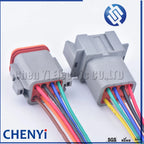 DT 2 3 4 6 8 12 Pin Automotive Sealed Electric Plug male female Waterproof Connector Wire Harness DT06-2S DT04-2P For Deutsch
