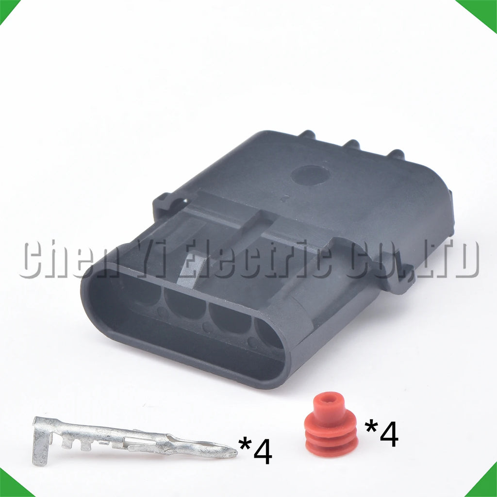 4-Pin Auto Connector Connector Female Electrical waterproof Weather Square connector