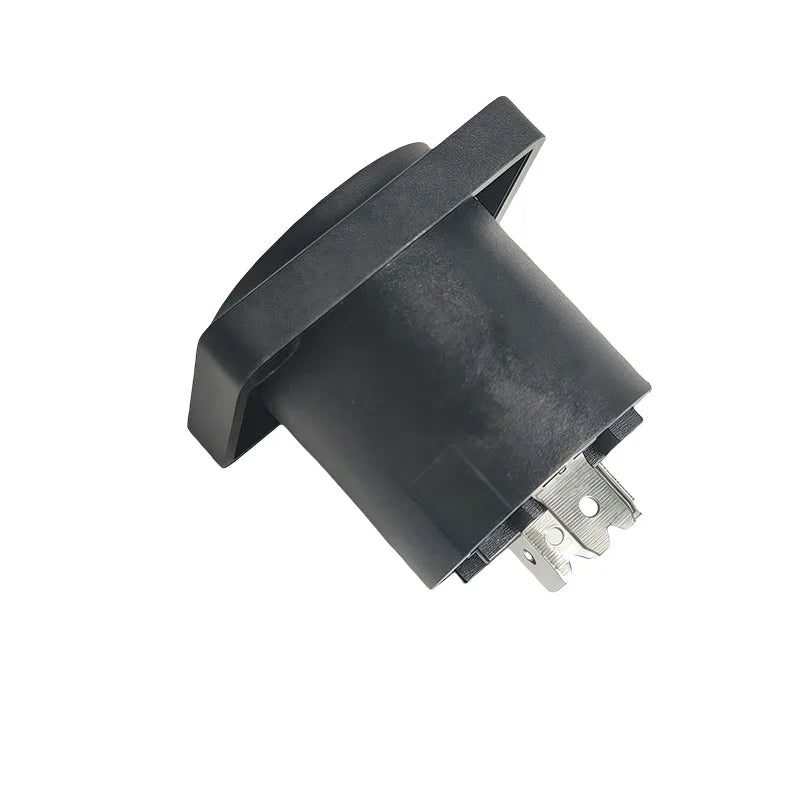 4/10/20PCS 4-Pin Neutrik Style Square Panel Mount Socket, Compact Locking Audio Connector for Power Amplifier and Stage Rack