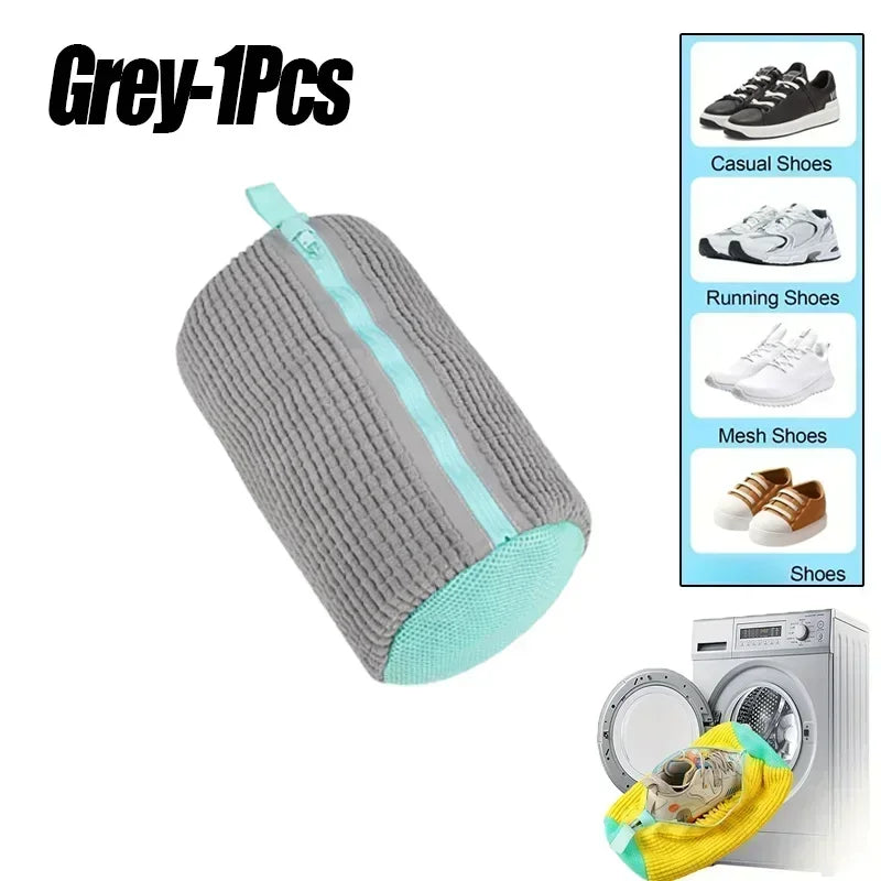 1-2PCS Wash Shoes Bag Padded Net Laundry Shoes Protector Fluffy Fibers Polyester Washing Shoes Machine Laundry Bag Drying Amagi