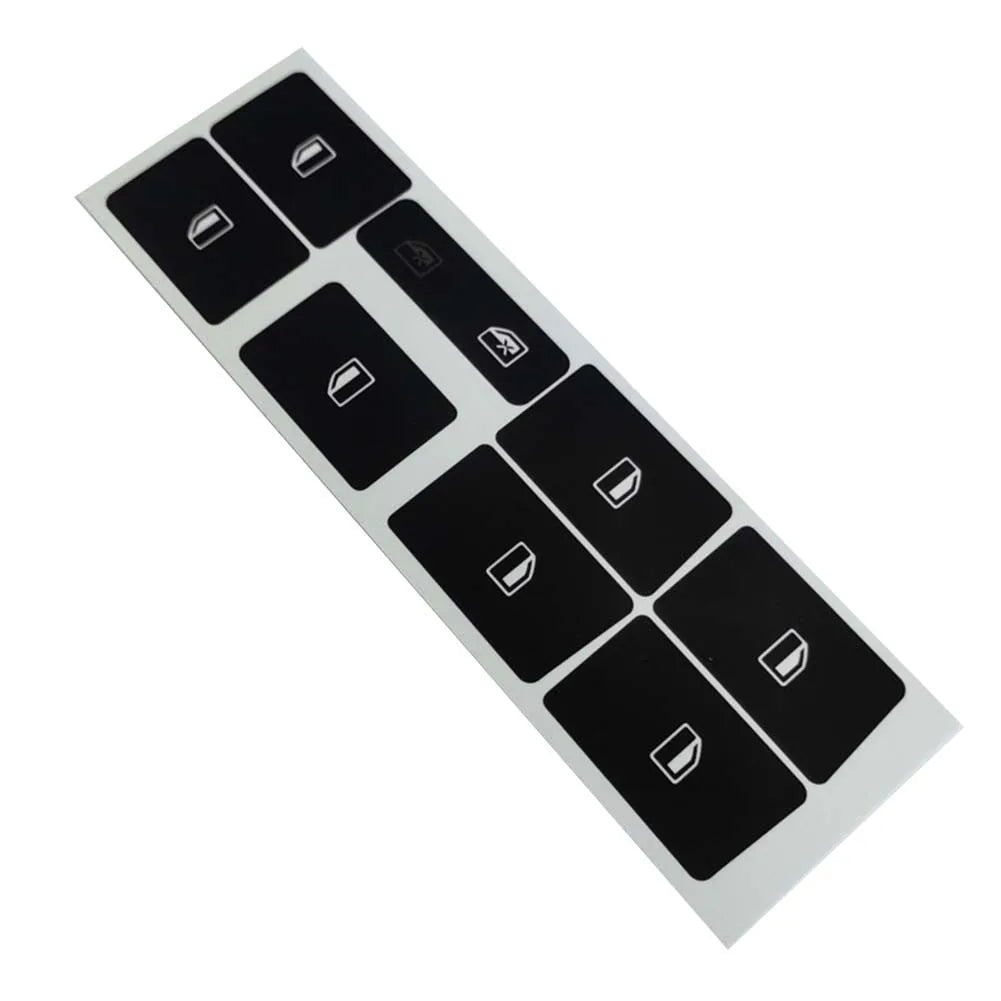 For A4 B6 B7 Radio Clima ESP Car Center Console Part Switch Button Repair Kit Sticker Decal Fix Faded Anti Scratch