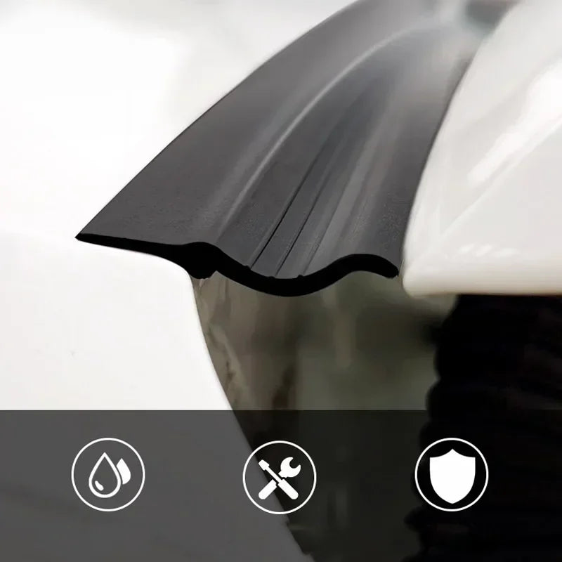 Universal Car Roof Trunk Cover Edge Dustproof Waterproof Seal Strip Car Rubber Sealing Strip Sun-Resistant Durable Amagi